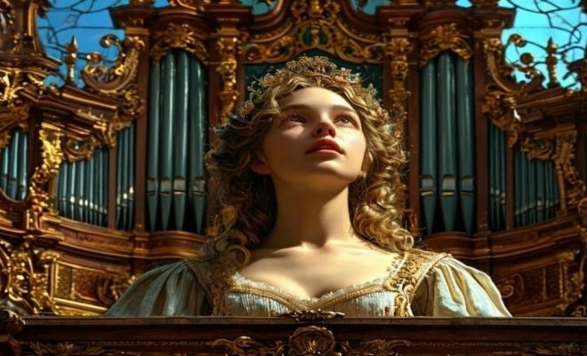 Орган при свечах в готическом соборе. Ave Maria и шедевры