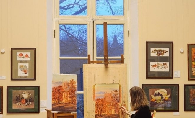 Пробный урок по акварельной живописи