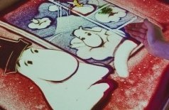 Сказка с органом и песочной анимацией. Муми-тролли. Шляпа волшебника