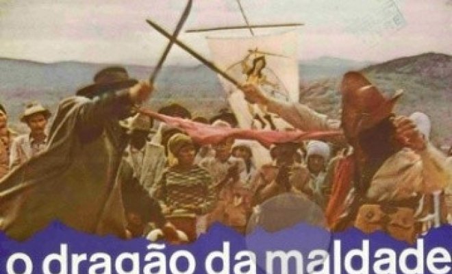 Дракон зла против святого воителя