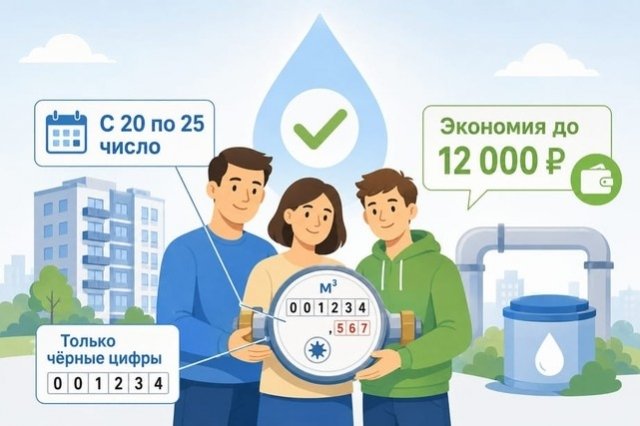 Как платить за воду и водоотведение по счетчику