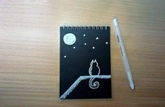Всё наоборот: рисуем белым по-чёрному