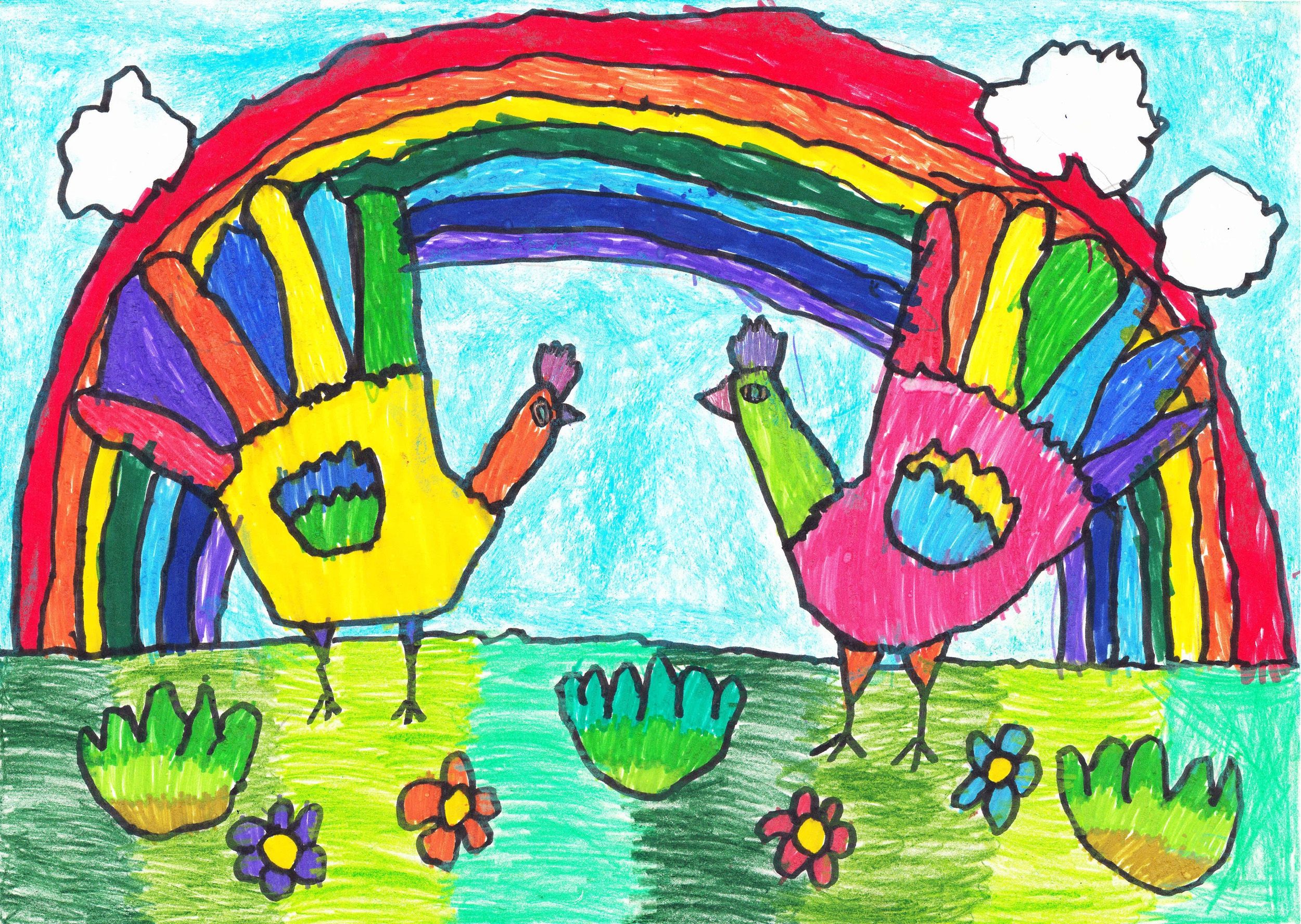 Разноцветный мир детства рисунки