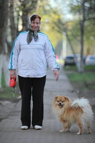 Роза Алексеевна, 64 года, пенсионерка Это немецкий шпиц Тоби, ему два года. Внуки купили, чтобы мы не заскучали.