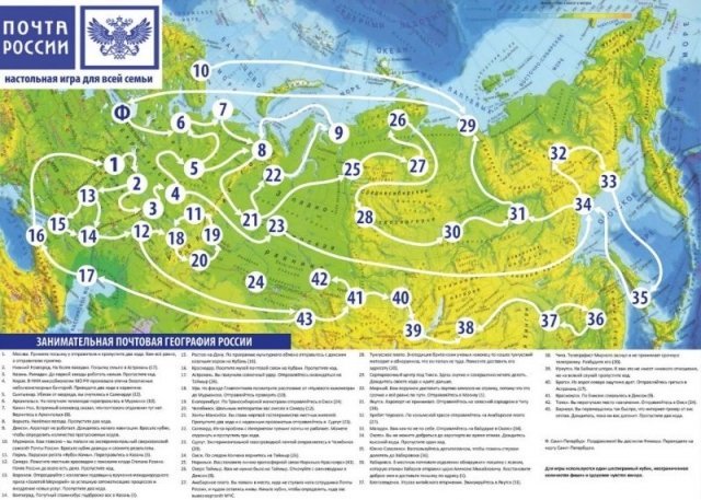 В жж создали настольную игру про «Почту России»