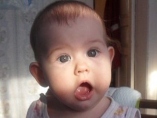 Карина Шашанова, на фото 6 месяцев