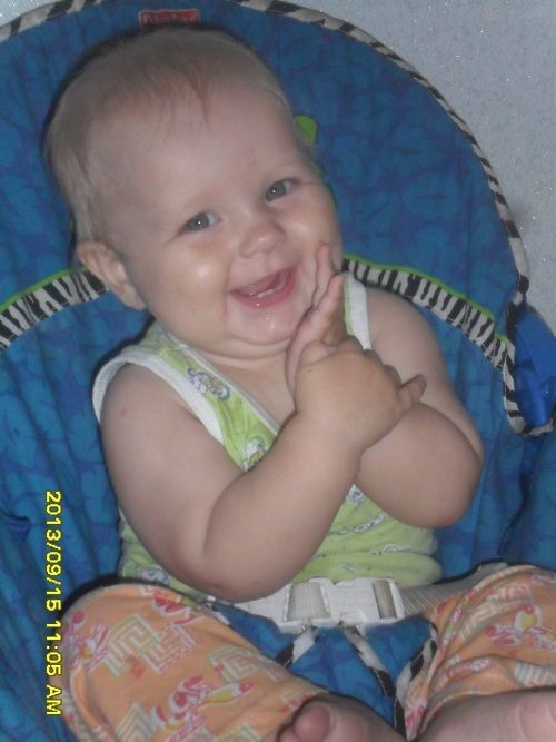 Катя Коваленко, на фото 8 месяцев