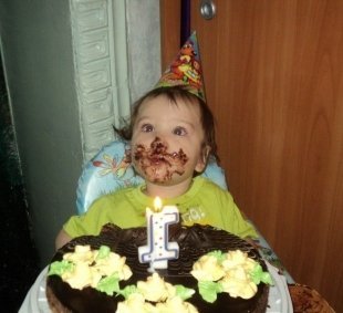 Кирилл Бакулин, на фото 1 год