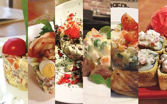 Оливье: Шесть вариантов зимнего салата в ресторанах Екатеринбурга