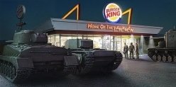 До конца января в Burger King раздают бонусные карты World of Tanks