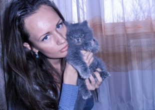 Наталья Баданова и ее кот