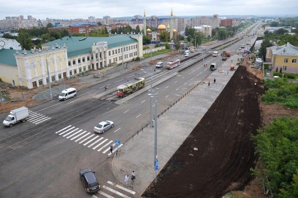Реконструированный участок улицы Карла Маркса открыли на день раньше срока
