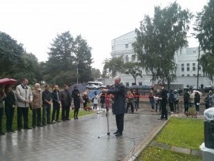 Открытие фонтана в сквере за Театром оперы и балета