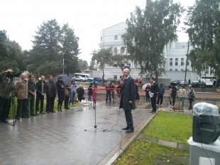 Открытие фонтана в сквере за Театром оперы и балета