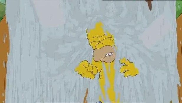 Гомер Симпсон поучаствовал в ALS Ice Bucket Challenge