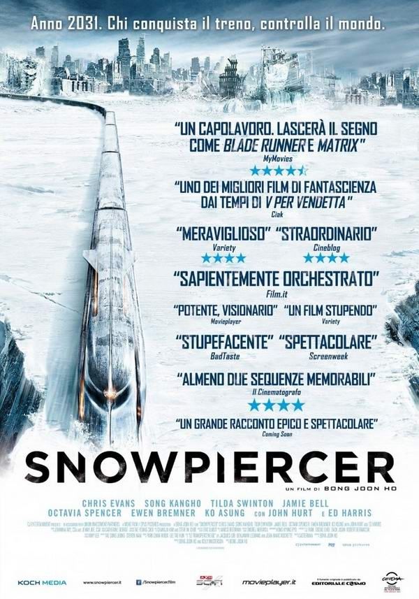 Сегодня в "Свинцовом дирижабле" будут показывать "Сквозь снег" (Snowpiercer) Пон Чжун Хо.