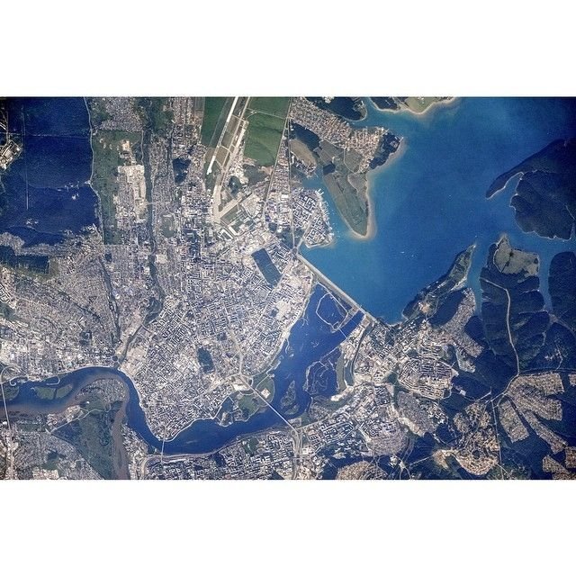 Города России в космических фотографиях - Иркутск