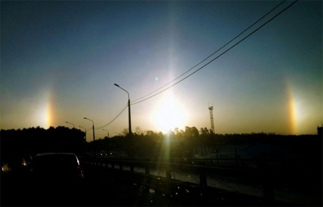 Сегодня, 17 февраля, в небе над Челябинском взошло «три солнца» 