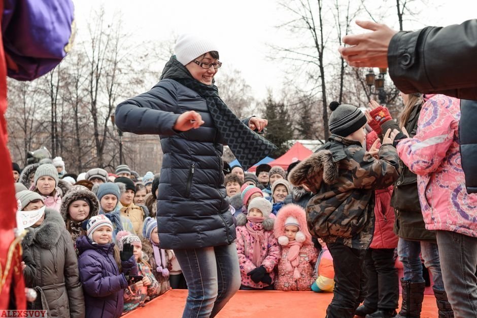 Яркая масленица в горсаду им. Пушкина