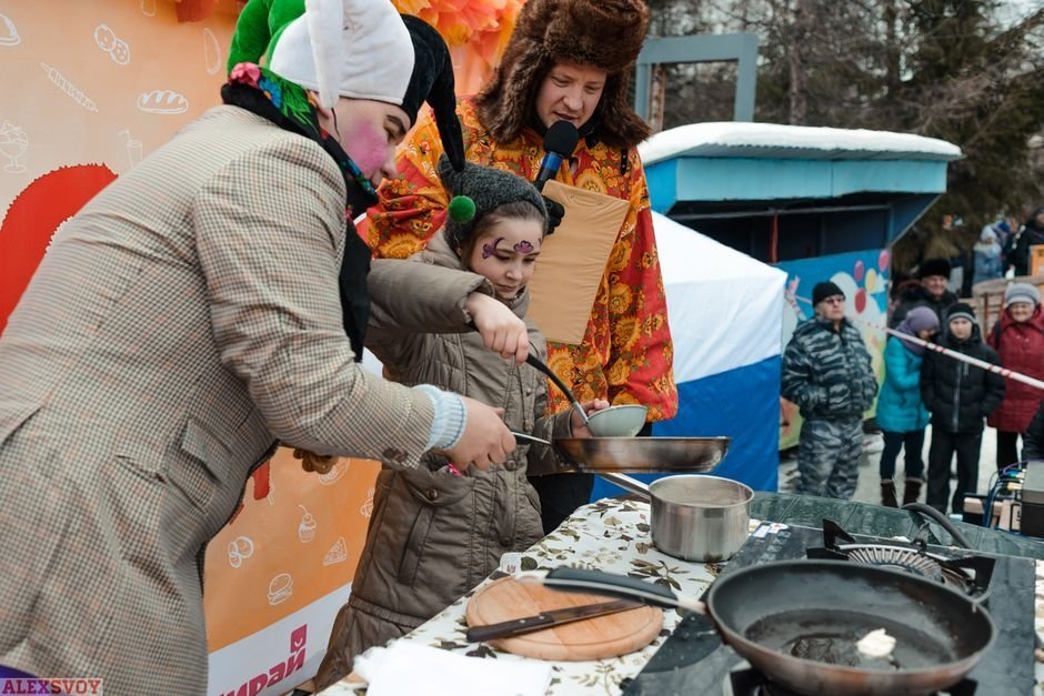 Яркая масленица в горсаду им. Пушкина