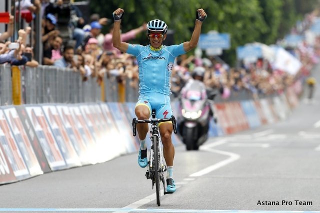 Паоло Тиралонго приносит велокоманде "Астана" долгожданную победу на этапе Джиро