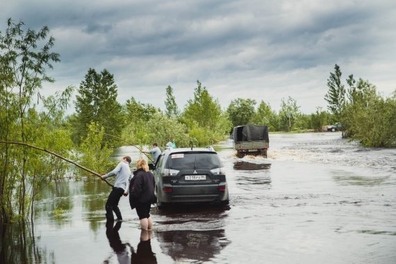 Сургут подтопило, но не критично