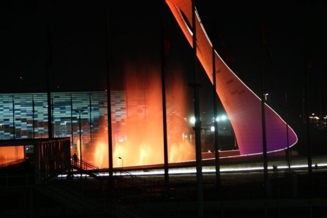 Фонтан в Олимпийском парке закрывается