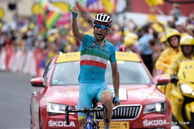 Победа велокоманды "Астана" на этапе Тур де Франс