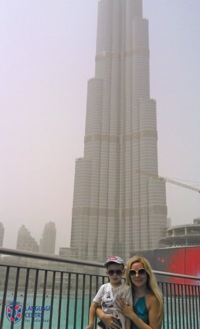 Гайзуллина Светлана, самое высокое здание в мире - башня Бурдж Халифа, Дубай, ОАЭ