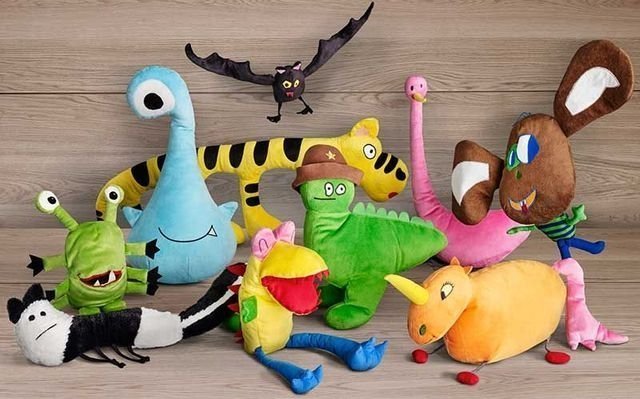 IKEA выпустила серию мягких игрушек на основе детских рисунков